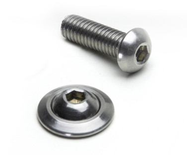 TIDY BOLT FINISHING WASHER AND BUTTON HEAD BOLT